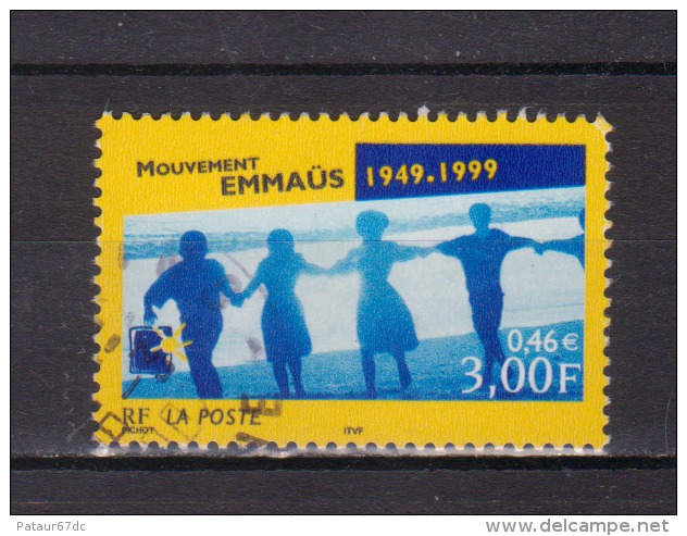 FRANCE / 1999 / Y&T N° 3282 : Mouvement Emmaüs - Choisi - Cachet Rond - Gebraucht