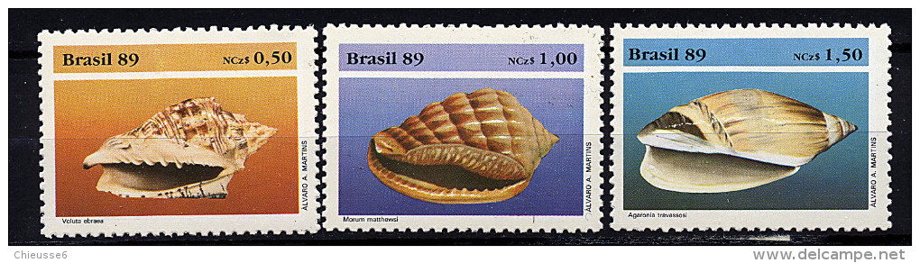 Brésil ** N° 1934A à 1934C - Coquillages - Neufs