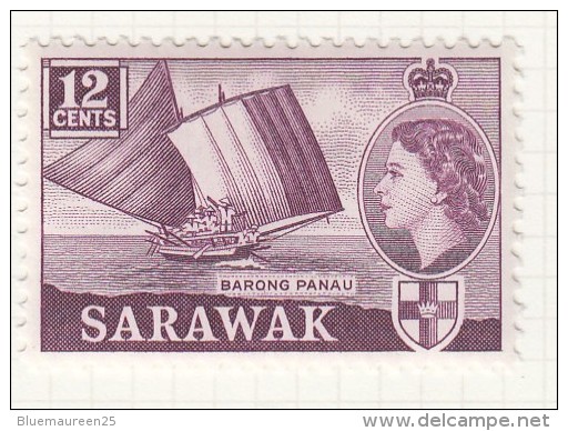 QUEEN ELIZABETH II - Issued 1955 - Sarawak (...-1963)