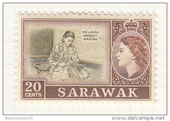 QUEEN ELIZABETH II - Issued 1955 - Sarawak (...-1963)