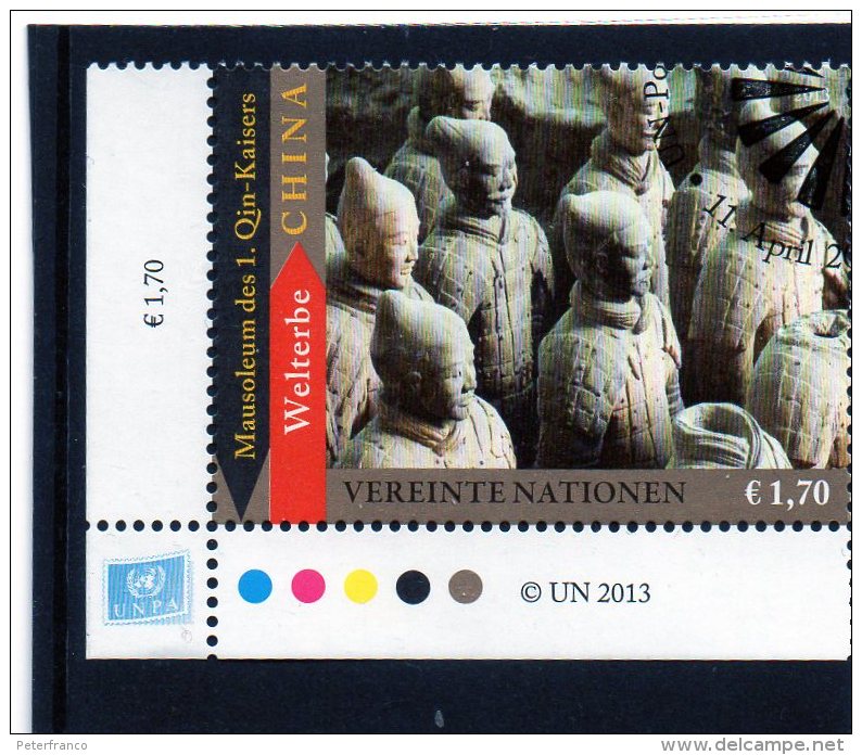 2013 Nazioni Unite - Vienna - Mausoleo Soldati Di Terracotta In Cina - Oblitérés