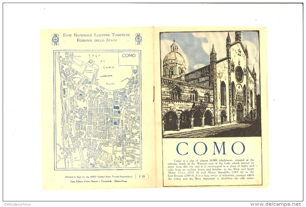 Documentation Touristique : COMO Italia  (ENIT) - Advertising