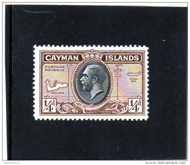 1935 Cayman Is.- Pictorial (linguella) - Cayman Islands