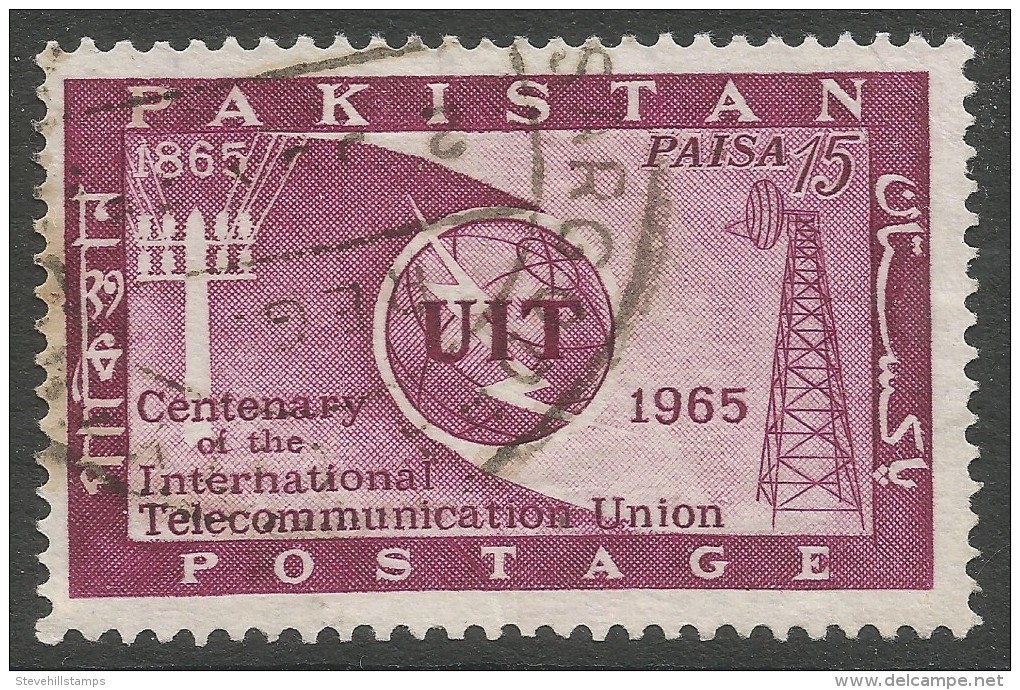 Pakistan. 1965 ITU Centenary. 15p Used - Pakistan