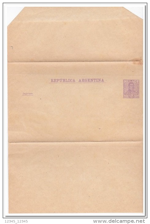 Argentinie, 2 Cent Prepayed Letter - Lettres & Documents