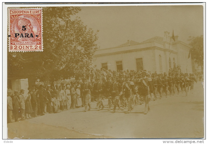 Real Photo Scutari Military Stamped Kol Maza - Albanie