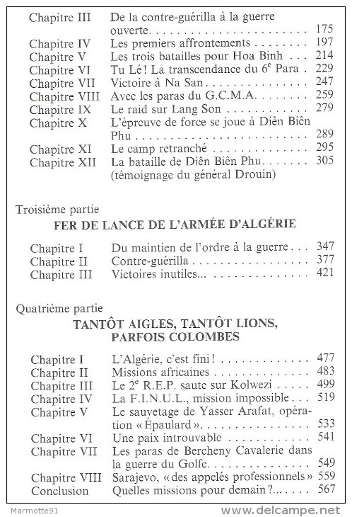 LA SAGA DES PARAS HISTORIQUE PARACHUTISTES BERET ROUGE TAP PARA AEROPORTE BCRA SAS RCP  BPC REP  BPVN - Frans