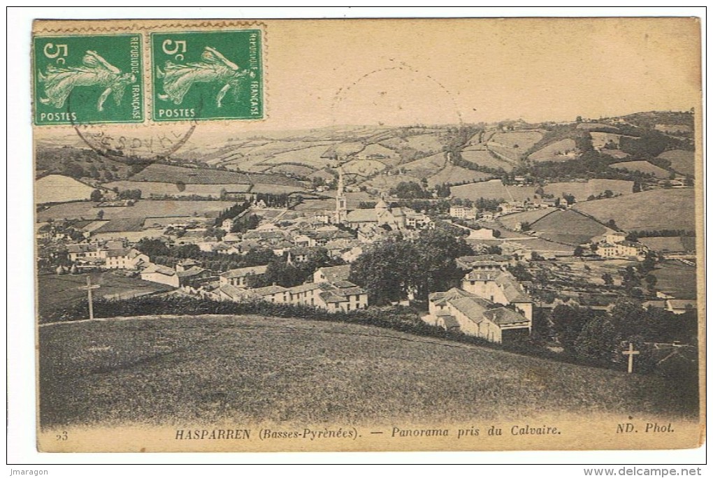 HASPARREN -Panorama Pris Du Calvaire - - Hasparren