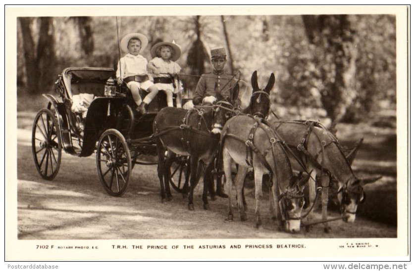 T. R. H. The Prince Of The Asturia's And Princes Beatrice - & Royalty, Horse Carriage - Royal Families