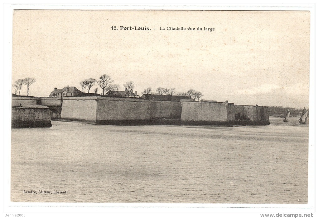 PORT-LOUIS (56) - La Citadelle Vue Du Large - Ed. Lemire, Lorient - Port Louis