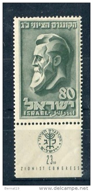 Israel 1951. Yvert 49 * MH. - Ongebruikt (met Tabs)