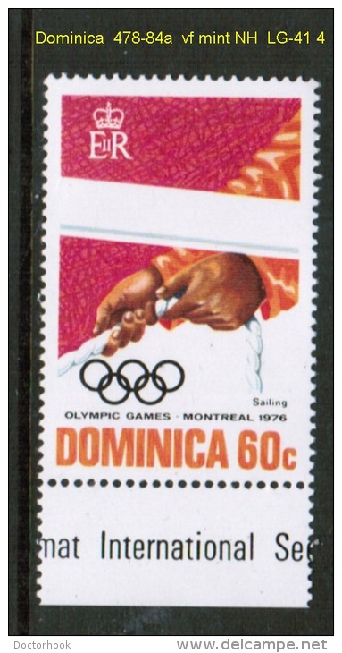 DOMINICA   Scott  # 478-84a**  VF MINT NH INCLUDING SOUVENIR SHEET - Dominica (...-1978)