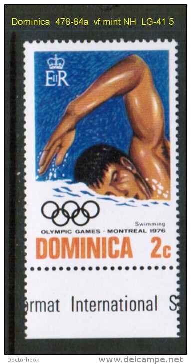 DOMINICA   Scott  # 478-84a**  VF MINT NH INCLUDING SOUVENIR SHEET - Dominica (...-1978)