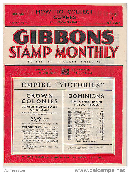 Sg13 GIBBONS STAMP MONTHLY, 1946 December Good Condition - English (from 1941)