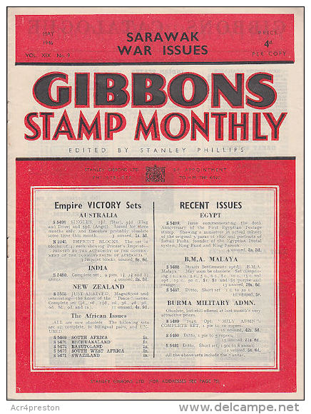 Sg20 GIBBONS STAMP MONTHLY, 1946 May,  Good Condition - English (from 1941)