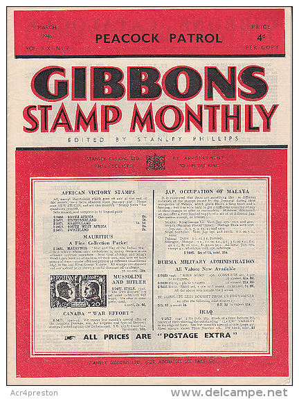 Sg22 GIBBONS STAMP MONTHLY, 1946 March,  Good Condition - English (from 1941)