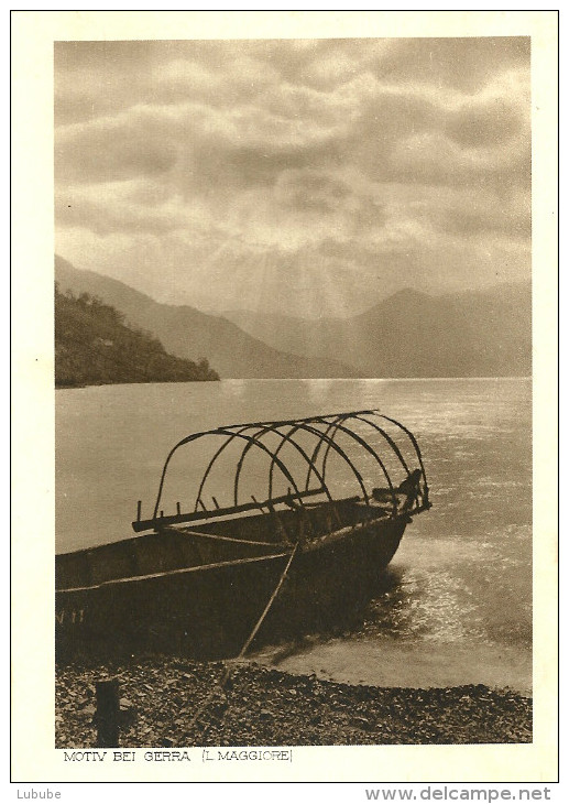 Gerra (Gambarogno) - Fischerboot Am Lago Maggiore          1936 - Cugnasco-Gerra