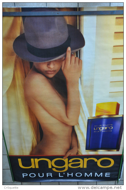 GRANDE AFFICHE PARFUM  UNGARO Pour HOMME - Non Classificati