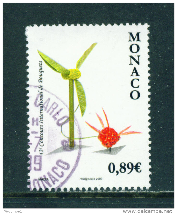 MONACO - 2009  Flowers  89c  Used As Scan - Oblitérés