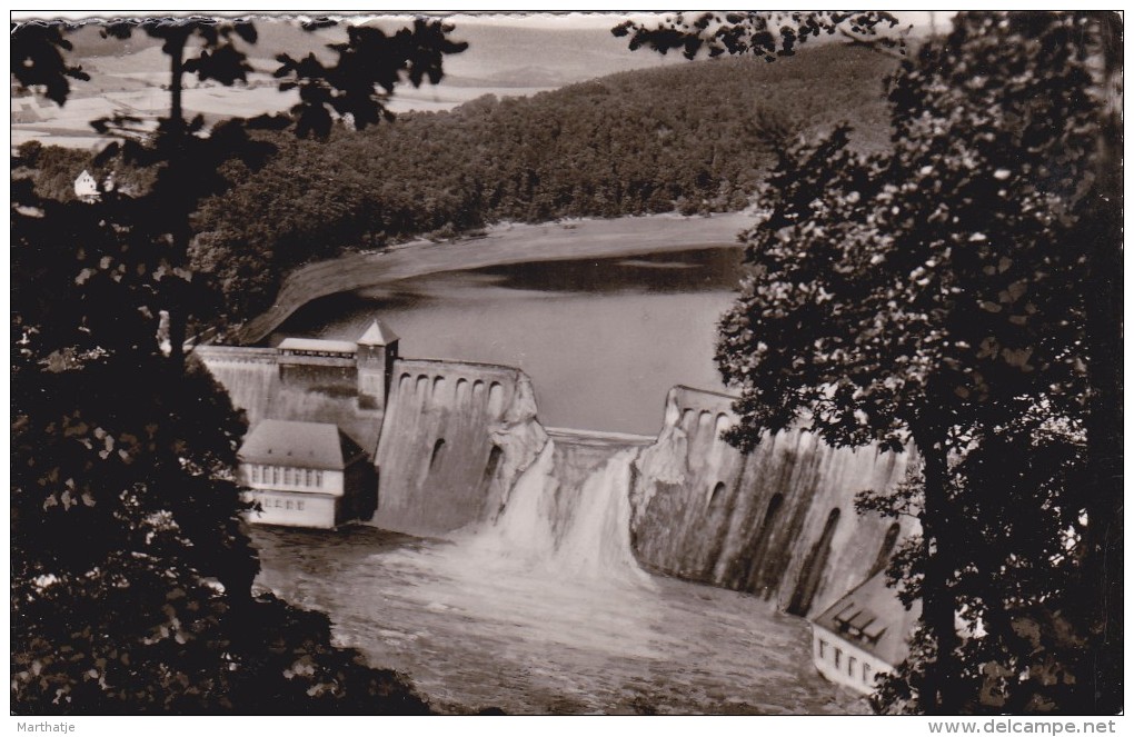 EDERSEE-Sperrmauer, 1943 Zerstört. - Edersee (Waldeck)