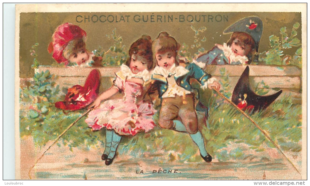 CHROMO CHOCOLAT  GUERIN BOUTRON  LA PECHE VALLET  MINOT - Guérin-Boutron