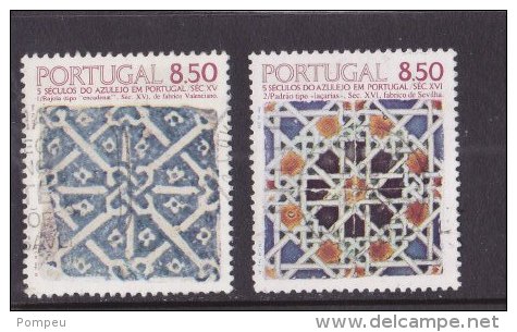1981 - Afinsa 1516 E 1525 - Azulejos: Motivo - 1 E 2 - Oblitérés