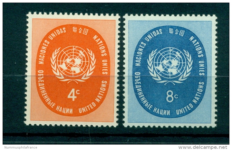 Nations Unies New York 1958 - Michel N. 70/71 - Timbres Poste Ordinaire - Unused Stamps