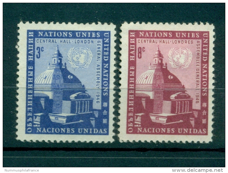 Nations Unies New York 1958 - Michel N. 68/69 - Assemblée Générale - Unused Stamps