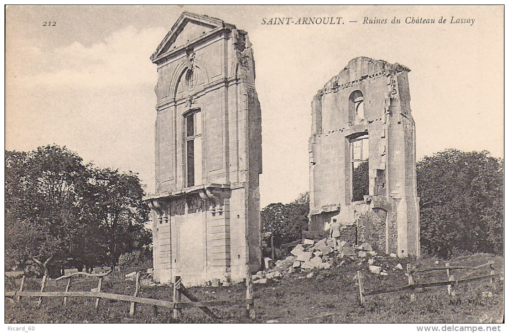 Cpa St Arnoult, Ruines Du Château De Lassay - St. Arnoult En Yvelines