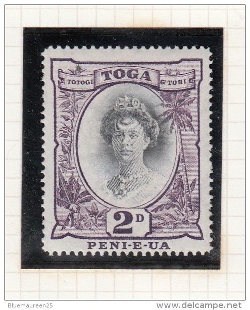 QUEEN SALOTE - Issued 1920 - Tonga (...-1970)