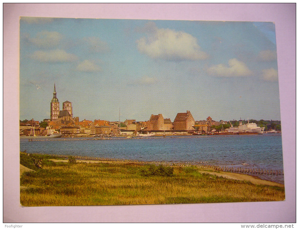 Germany: Stralsund - Blick Vom Rügendamm Auf Die Stadt - 1988 - Stralsund