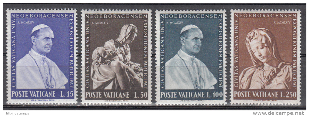 Vatican     Scott No.  383-86    Mnh    Year  1964 - Unused Stamps