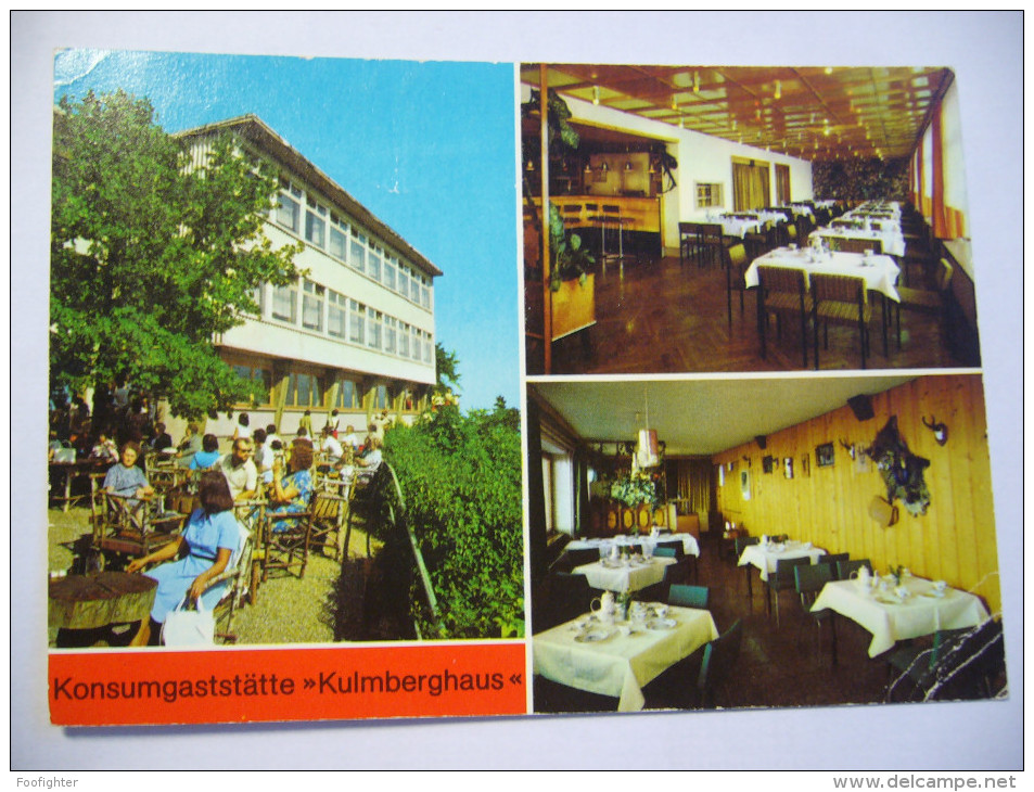 Germany: Saalfeld (Saale) - Konsumgaststätte "Kulmberghaus" - Das Interieur, Das Innere, Die Terrasse - 1980s - Saalfeld