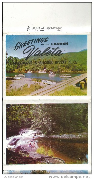 Greetings From Launch Valeta Mulgrave & Russell Rivers NQ Lettercard 16 Views Bolton Cairns Front & Back Shown - Far North Queensland