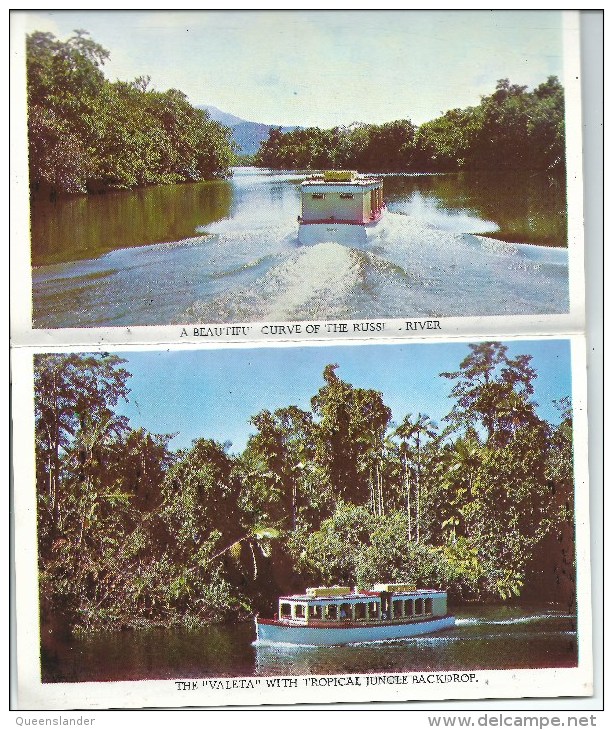 Greetings From Launch Valeta Mulgrave & Russell Rivers NQ Lettercard 16 Views Bolton Cairns Front & Back Shown - Far North Queensland