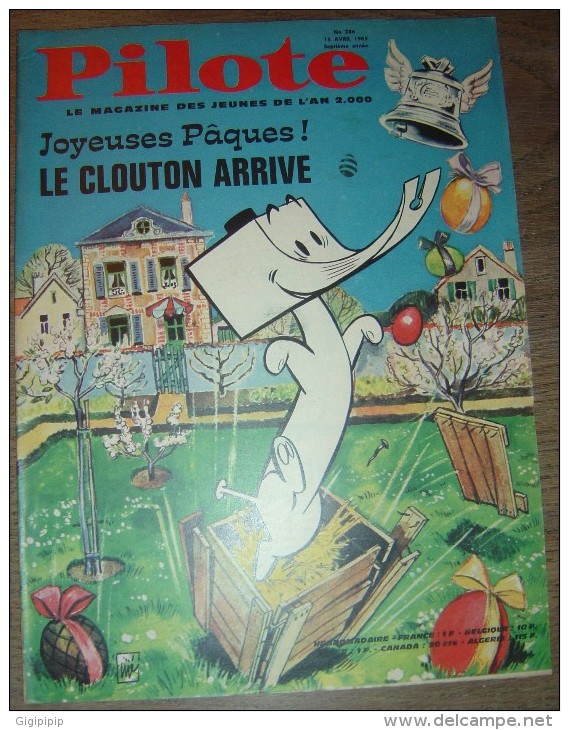 JOURNAL PILOTE ASTERIX 286 JOYEUSES PAQUES PILOTORAMA LE GRAND CANYON CANON - Pilote