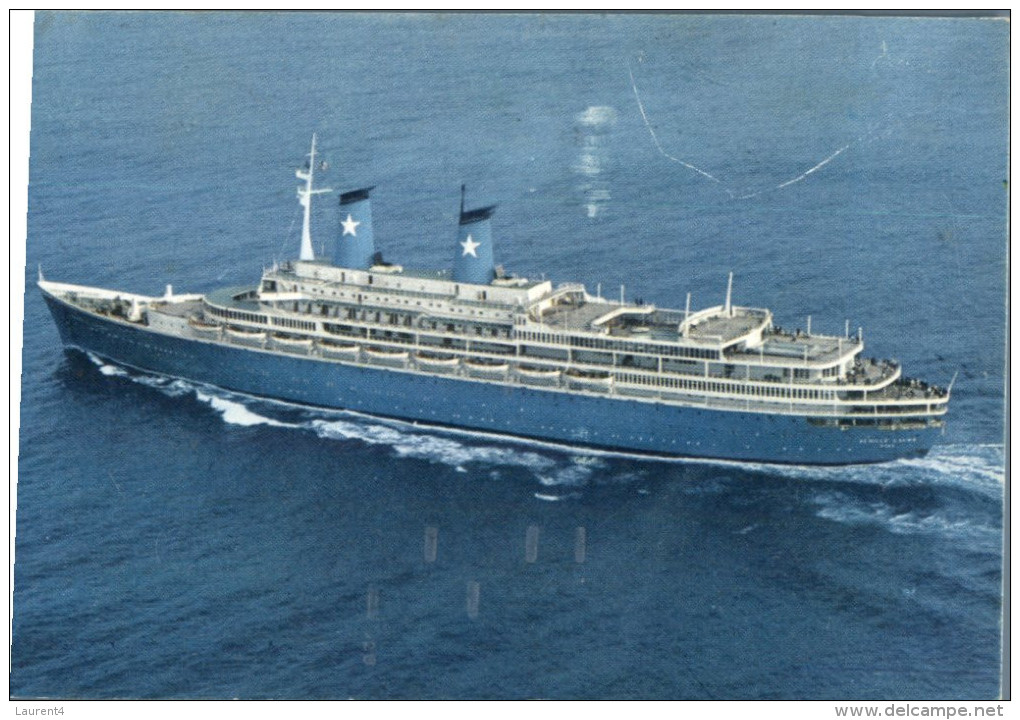 (307) Cruise Ship M/S Achille Lauro (1985 In Hijacking - Cought Fire And Sinking In 1994) - Dampfer