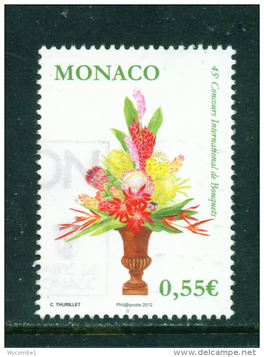 MONACO - 2012  Flowers  55c  Used As Scan - Other & Unclassified