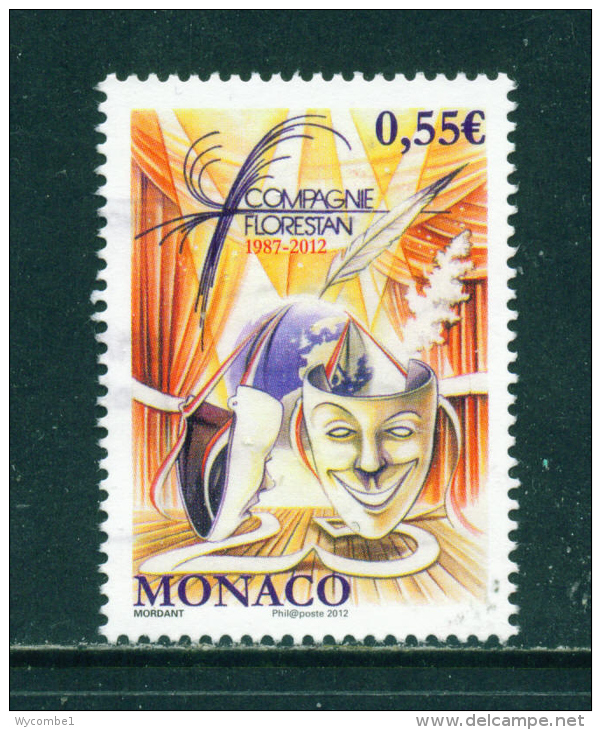 MONACO - 2012  Theatre  55c  Used As Scan - Used Stamps