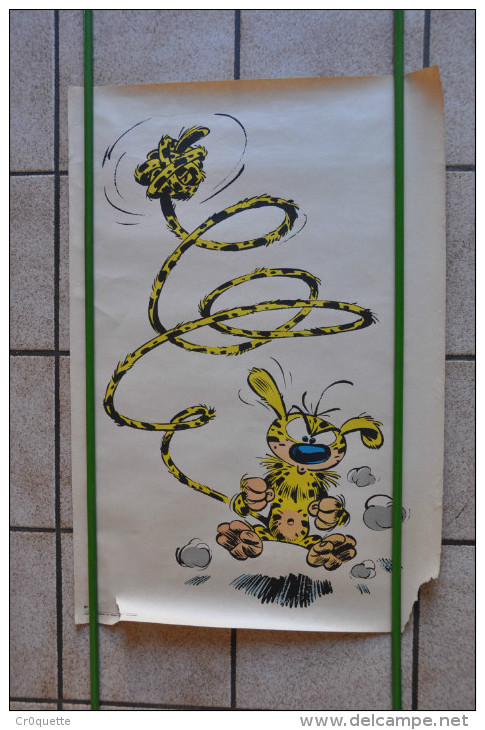 LOT DE 2 AFFICHES ANCIENNES DE GASTON LAGAFFE Et  MARSUPILAMI - Posters