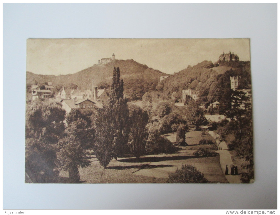 AK / Bildpostkarte 1928 Eisenach Blick Vom Karthausgarten Sonderstempel Kurbad - Eisenach