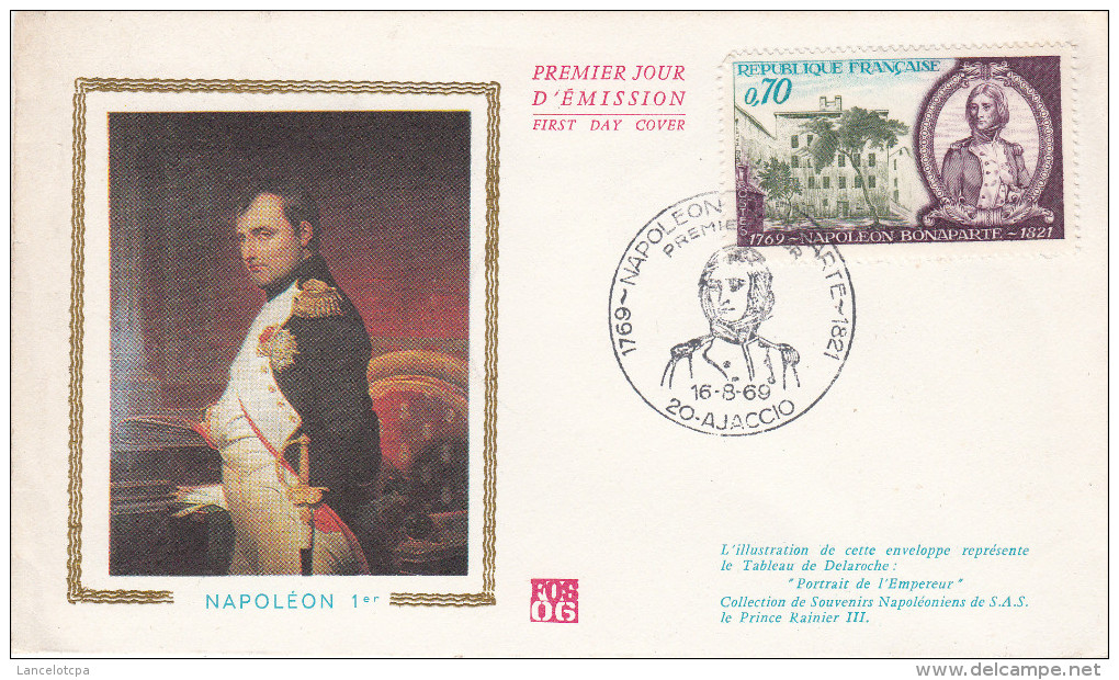 BICENTENAIRE DE NAPOLEON 1er / ENVELOPPE PREMIER JOUR - 1960-1969