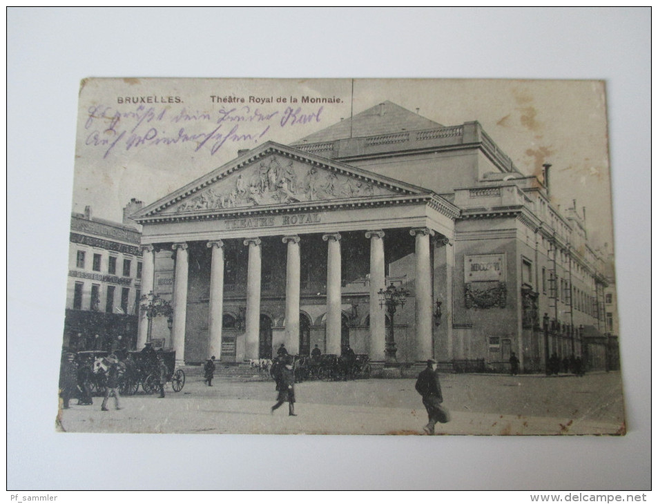 AK / Bildpostkarte 1915 Bruxelles Theatre Royal De La Monnaie K.D. Feldpostexp. 111 Inf. Div. / 1. Kompagnie - Monuments