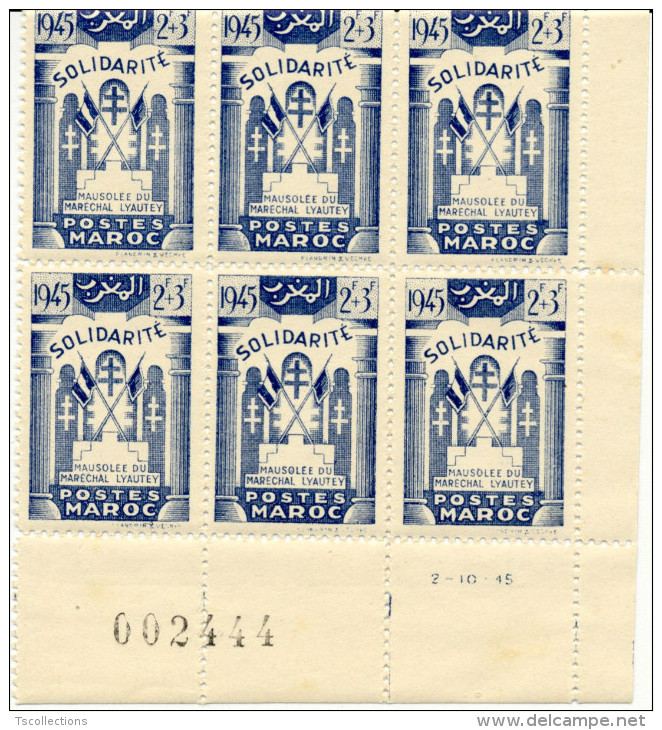 Maroc- Mausolée Du Maréchal Lyautey - 1945 - Yv. 239 - Neufs