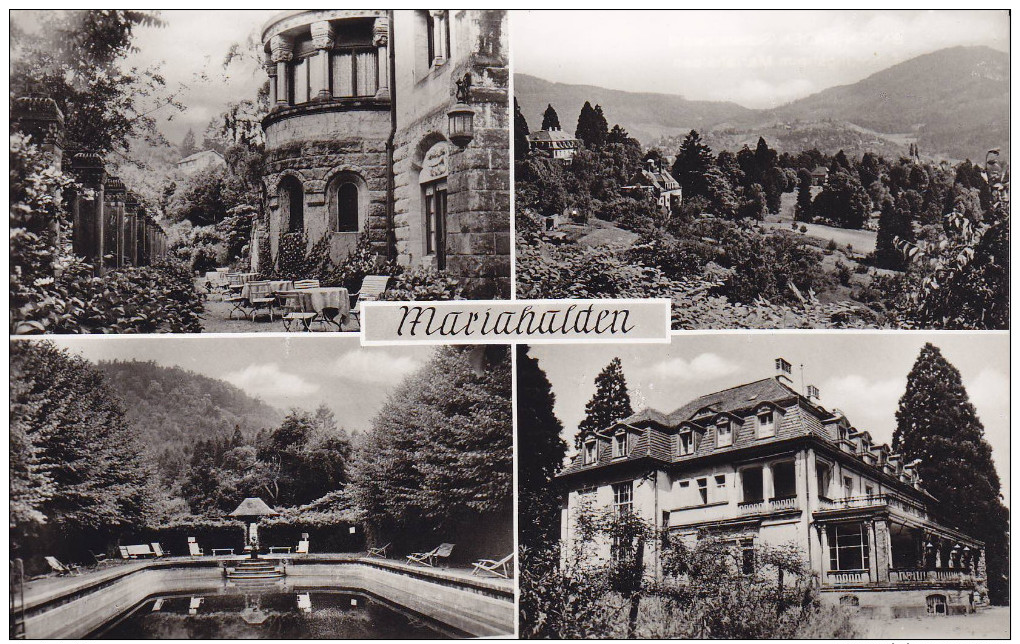 Ak Baden-Baden, Erholungsheim Mariahalden, Mehrbildkarte - Baden-Baden