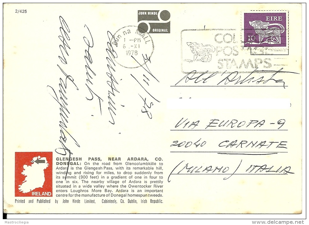 IRELAND  IRLANDA  DONEGAL  ARDARA  Glengesh Pass  Nice Stamp - Donegal