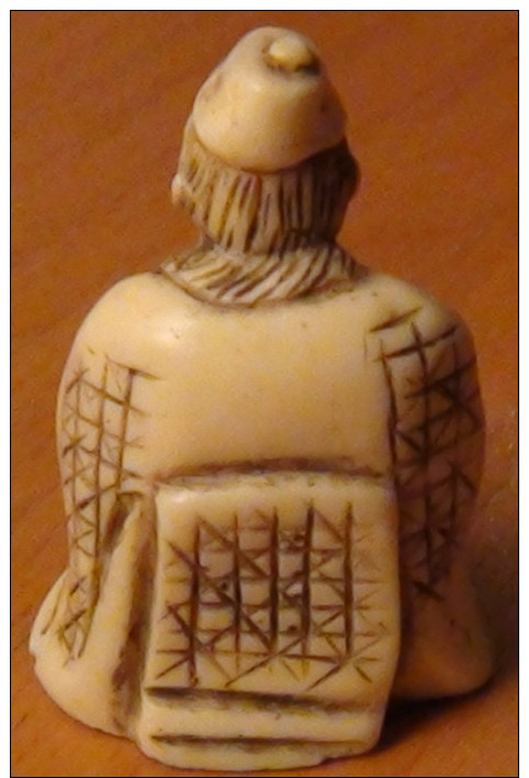 Véritable Netsuke début 19ème siècle vieil homme