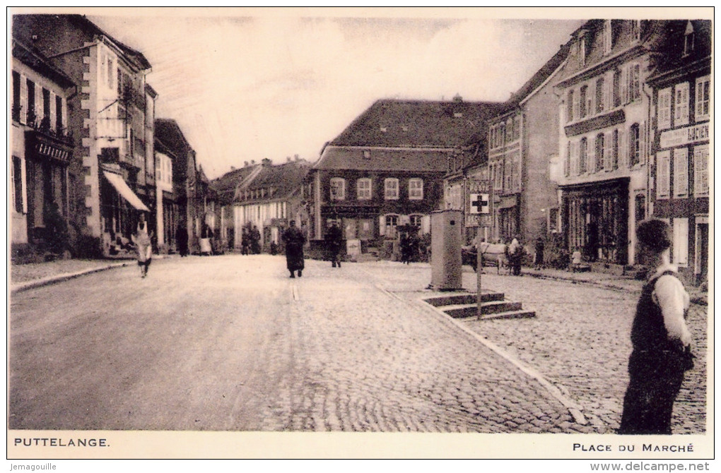 PUTTELANGE 57 - Place Du Marché - Repro Photo 10x15cm - K-3 - Puttelange