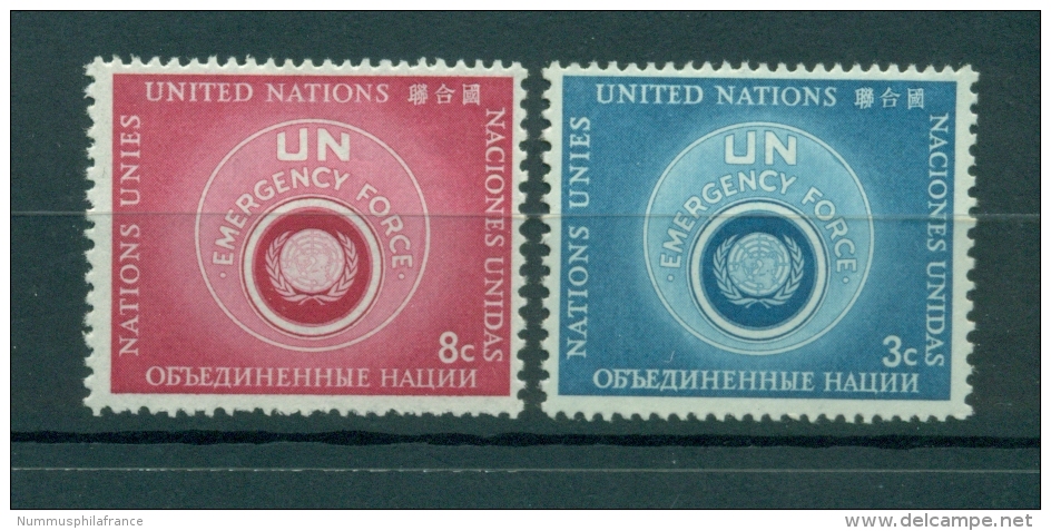 Nations Unies New York 1957 - Michel N. 57/58 - FUNU - UNEF - Unused Stamps