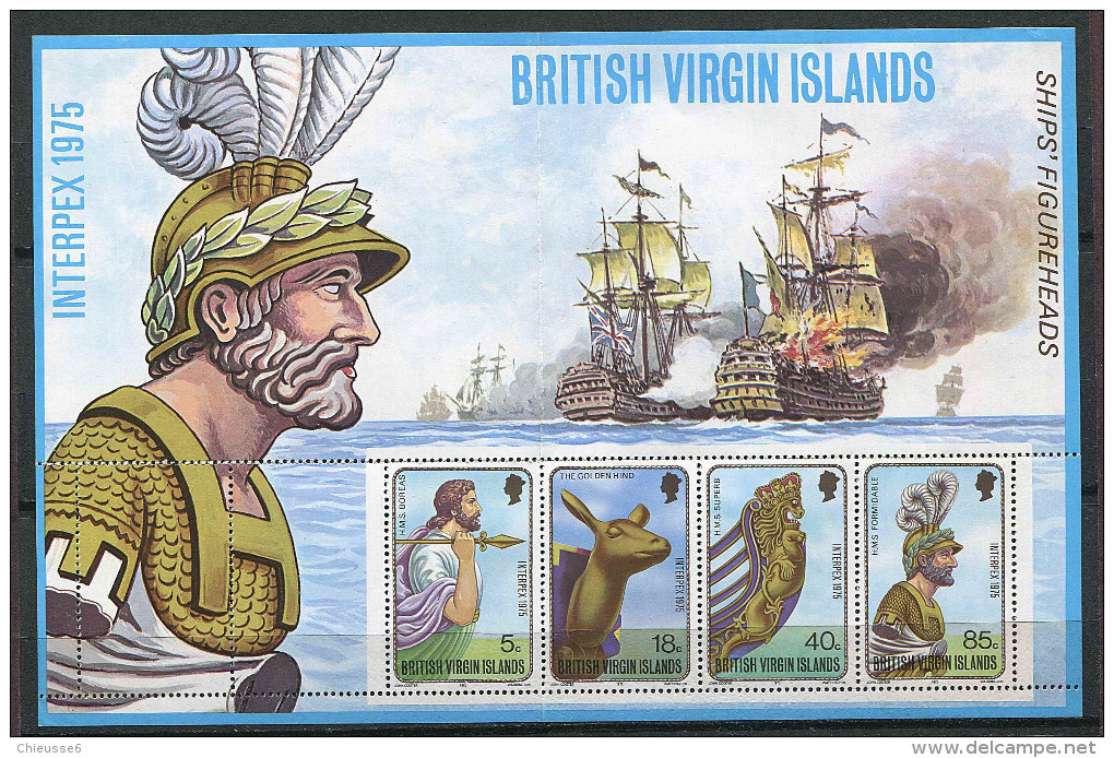 Iles Vierges ** Bloc N° 6 (plié En 4) - "Interpex 1975" - British Virgin Islands